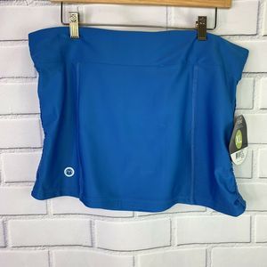 New Moxie Womens Cycling Skirt Epaulette Xl Blue